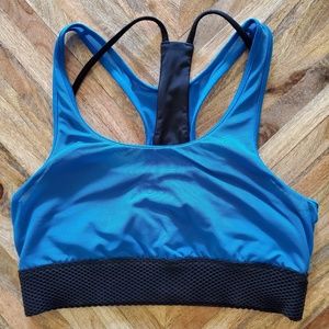 Alo Blue & Black Sport Bra Size S